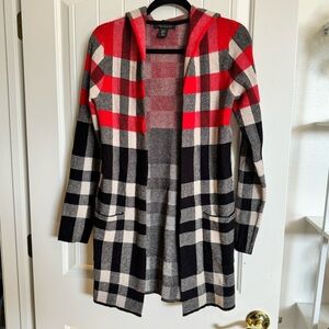 NWOT Tahari Hooded Cardigan